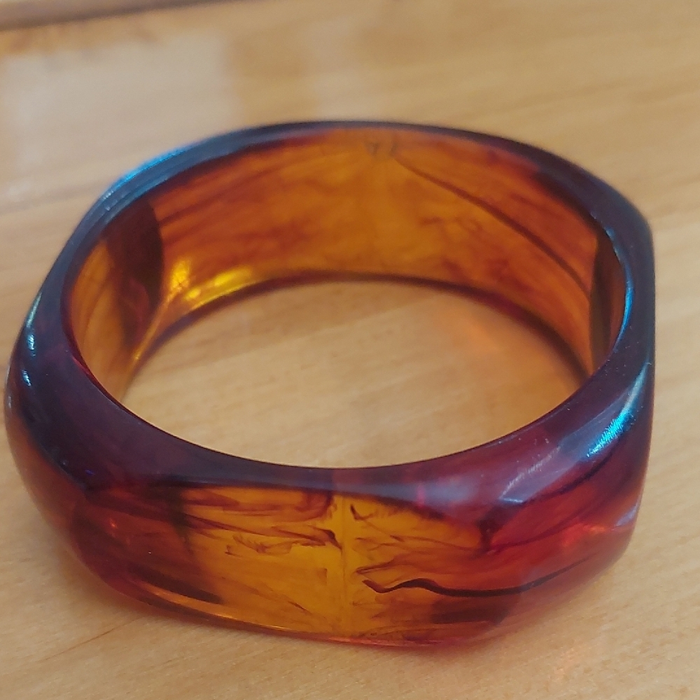 Amber Colored  Bangle. VIntage